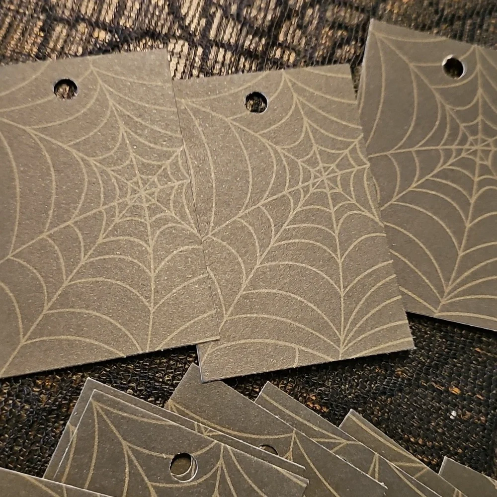 Halloween Themed Hand Cut Cardstock Gift Tags Set Of 40 2x3